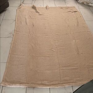 Wamsutta Textured Cream Blanket